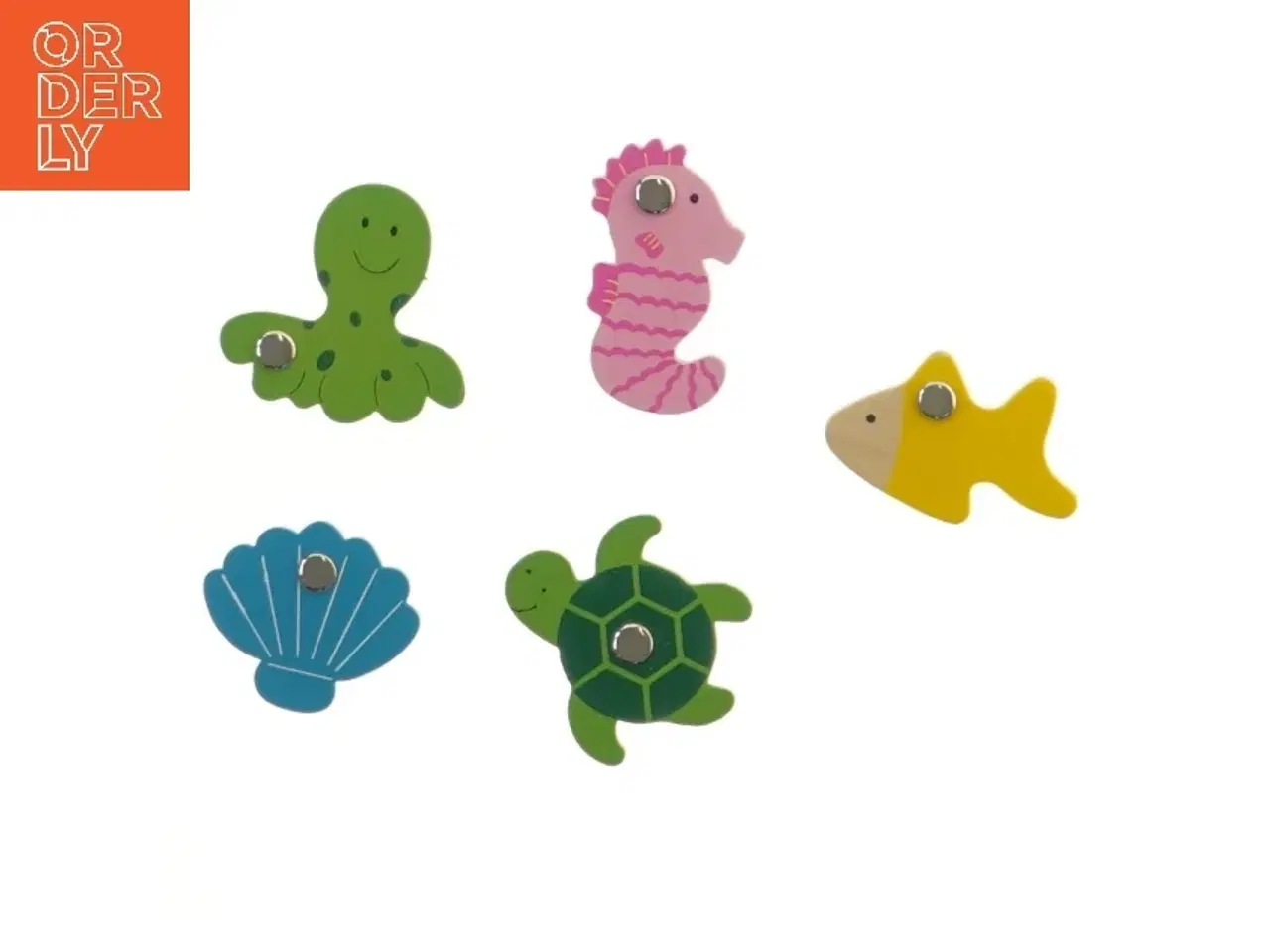 Billede 2 - Dekorative knager i havmotiver (str. 5 stk 5,5 cm)