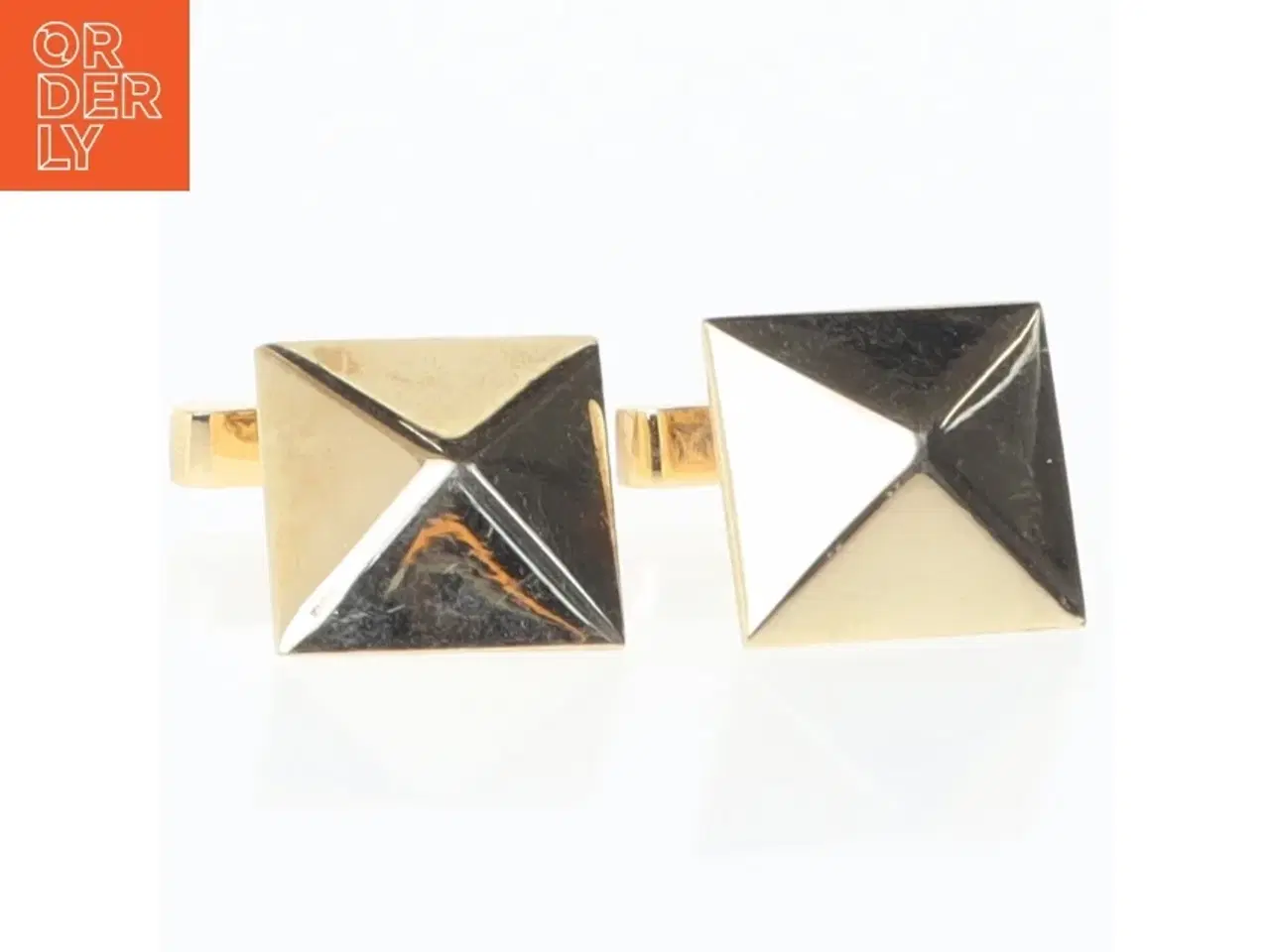 Billede 2 - Guldfarvede manchetknapper (str. 20 mm)