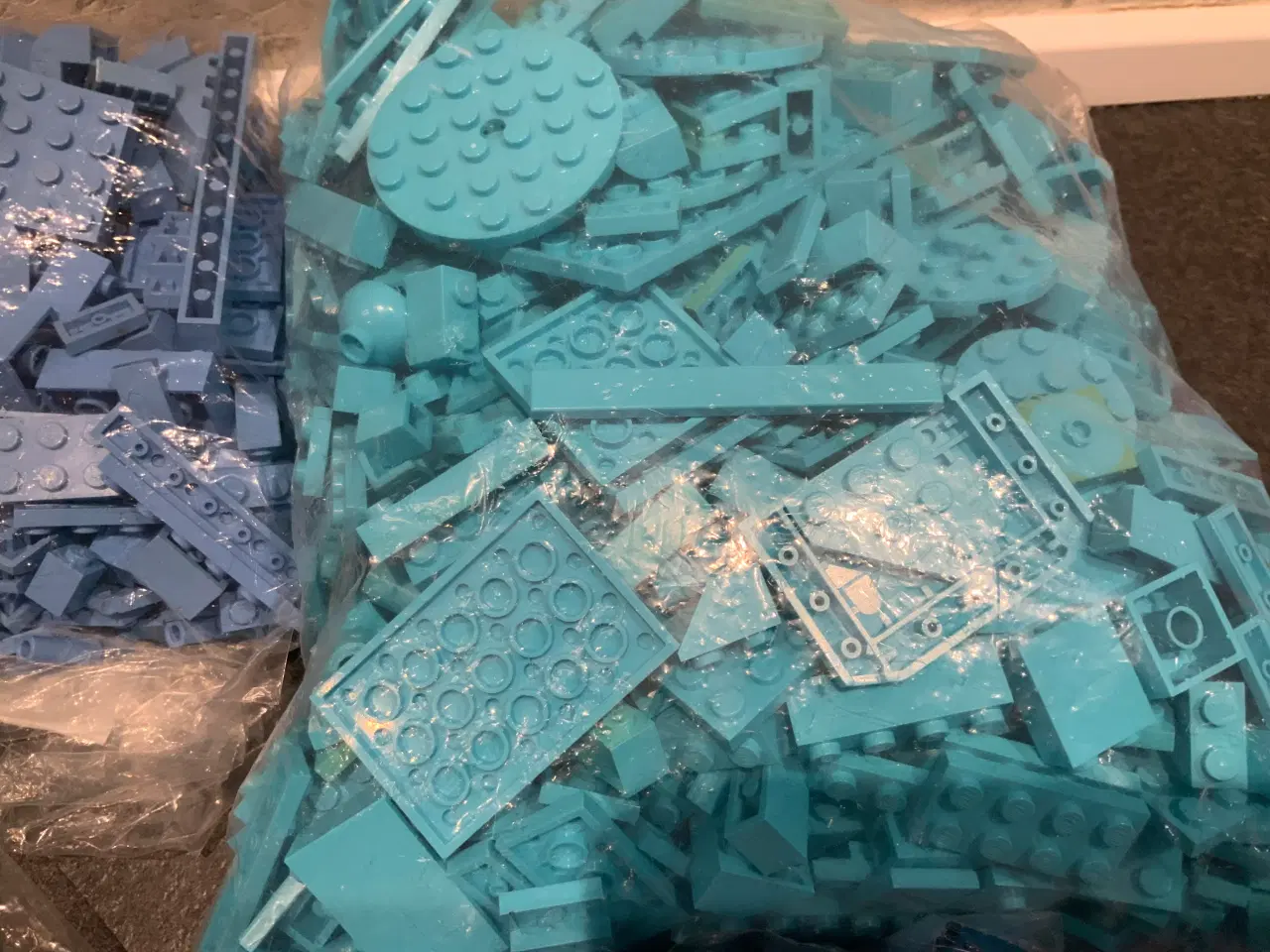 Billede 3 - 6 slags blå legoklodser