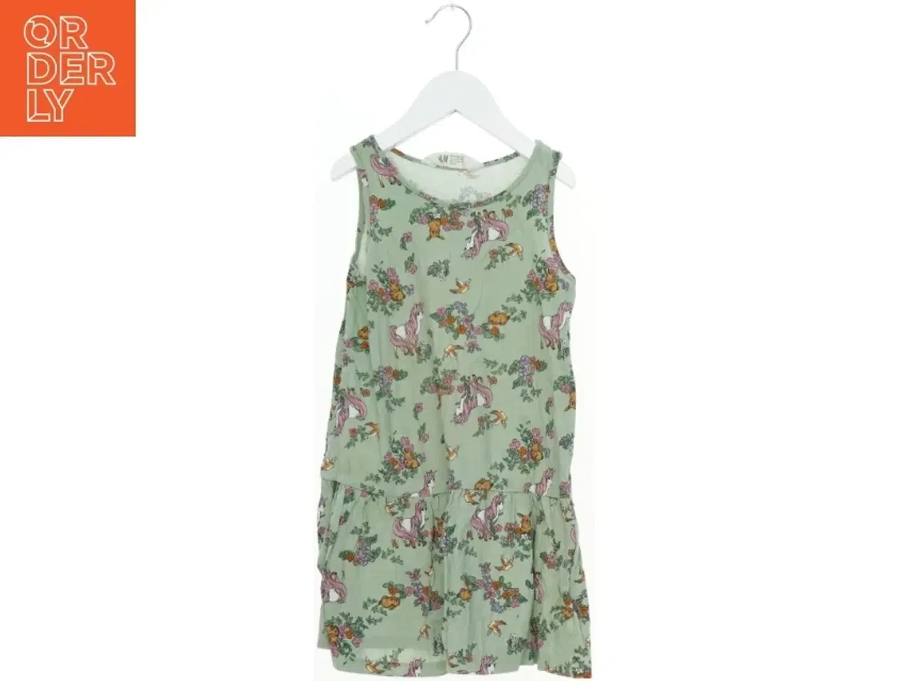 Billede 1 - Sommerkjole med enhjørningemotiv fra H&M (str. 110)