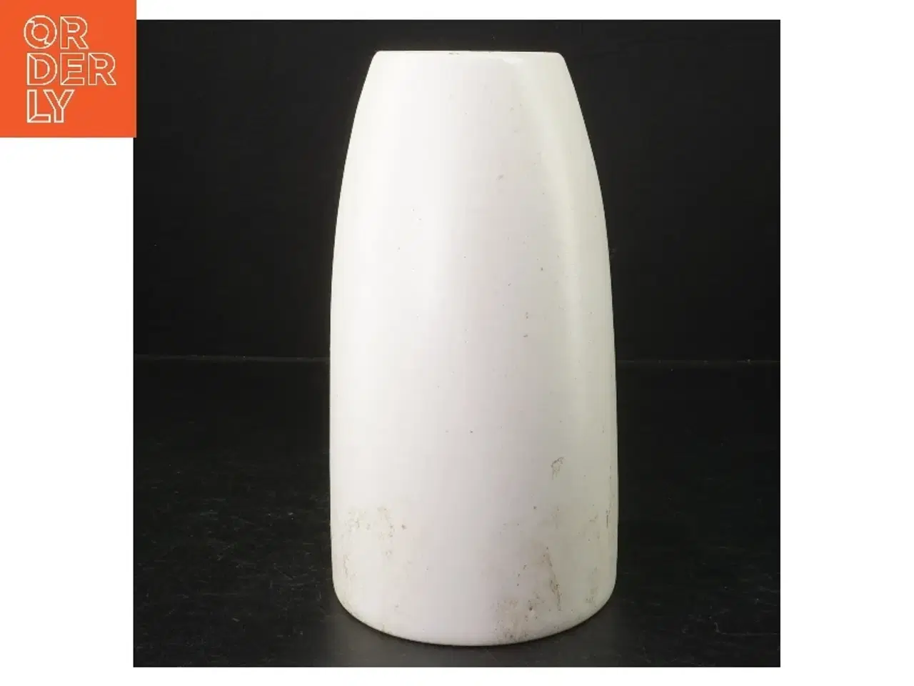 Billede 2 - Hvid keramikvase (str. 20 cm)