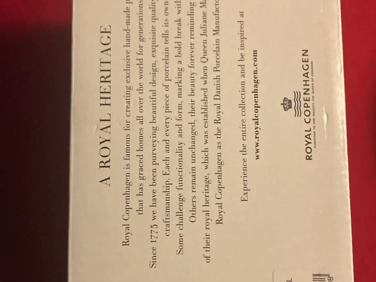 Billede 1 - Kongelig Hvidriflet skåle