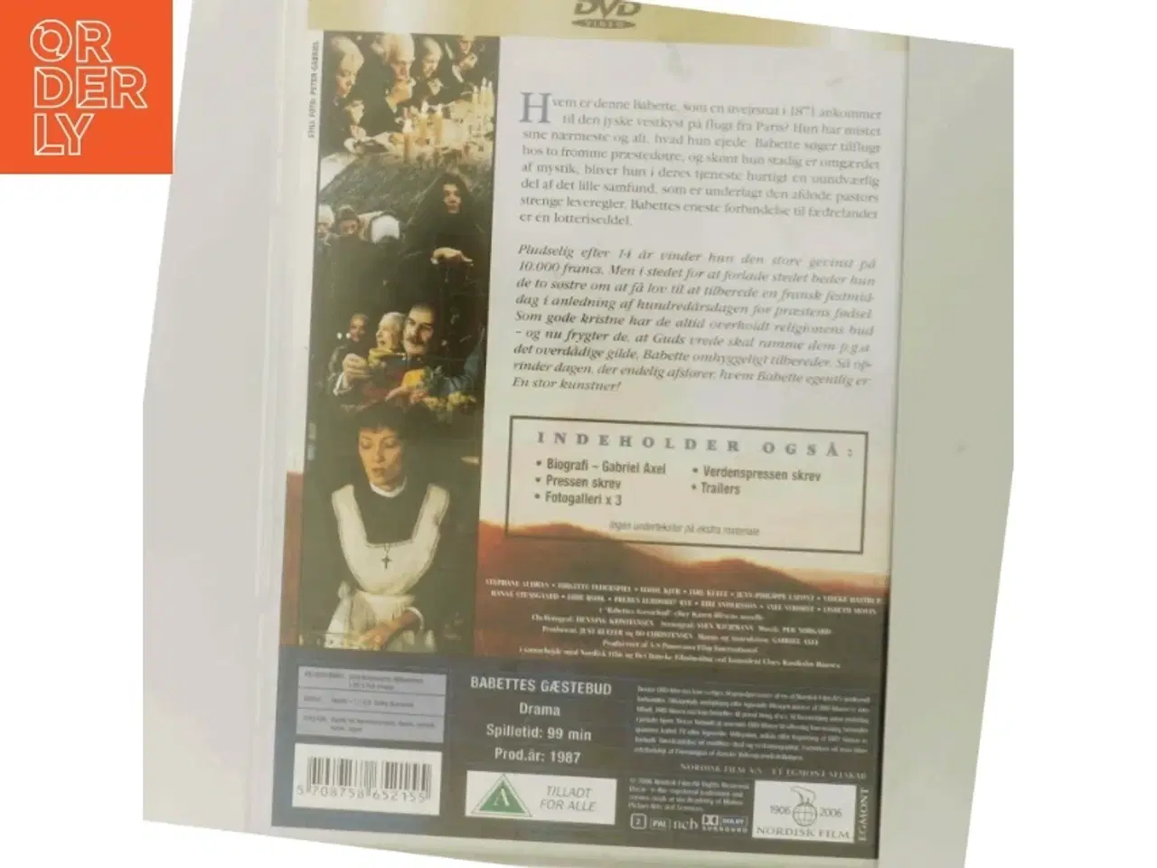 Billede 3 - Babettes Gæstebud med Stéphane Audran (DVD)
