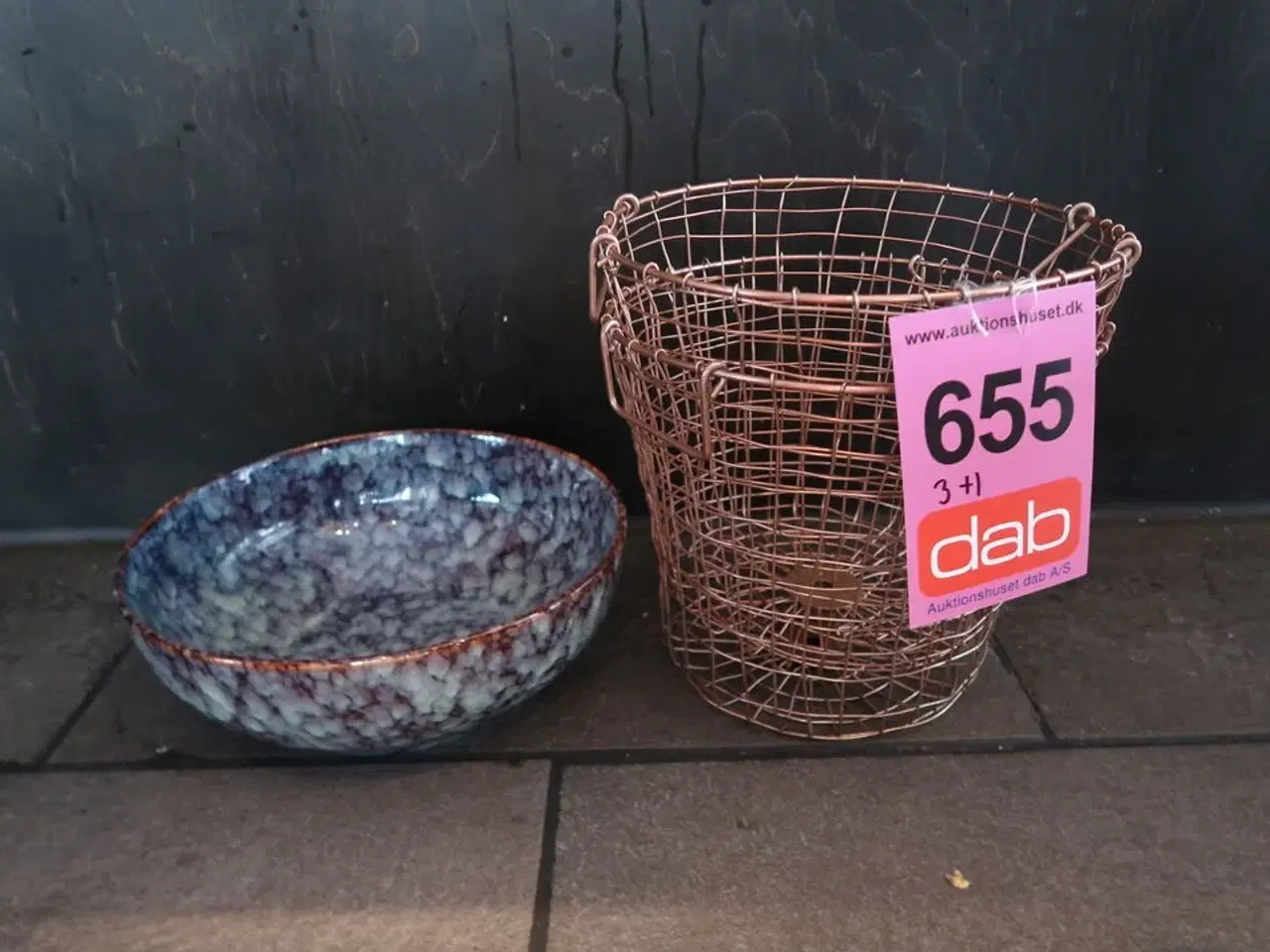Billede 1 - 3 stk. Kurve & skål