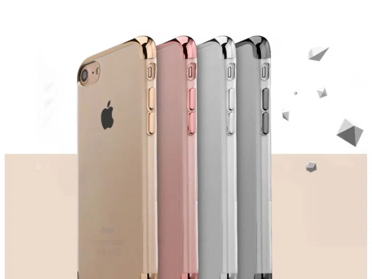 Billede 3 - Sølv silikone cover til iPhone 6 6s SE 2020 7 8 7+