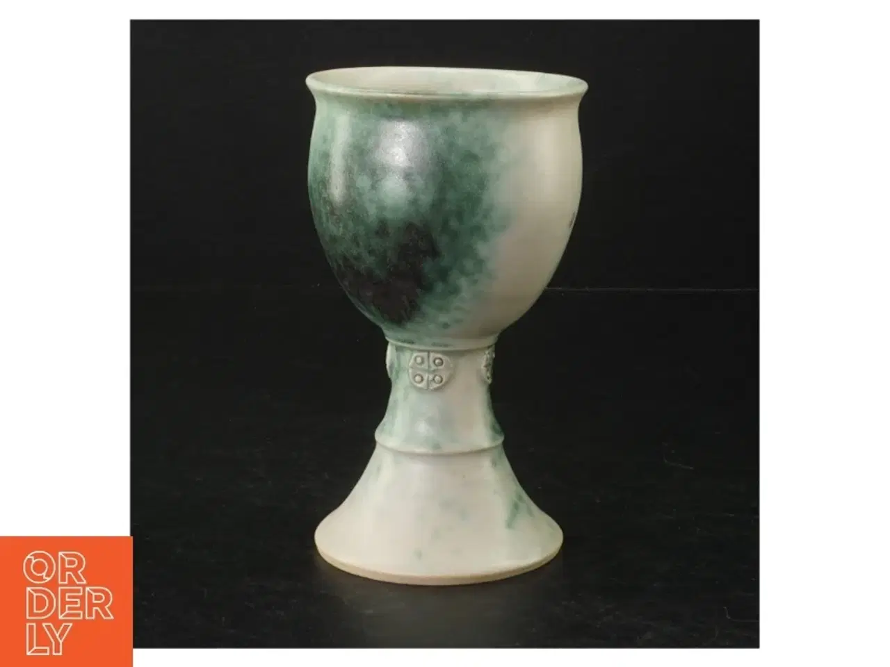 Billede 1 - Keramik vase (str. H 14,5 cm ø. 8,5 cm)