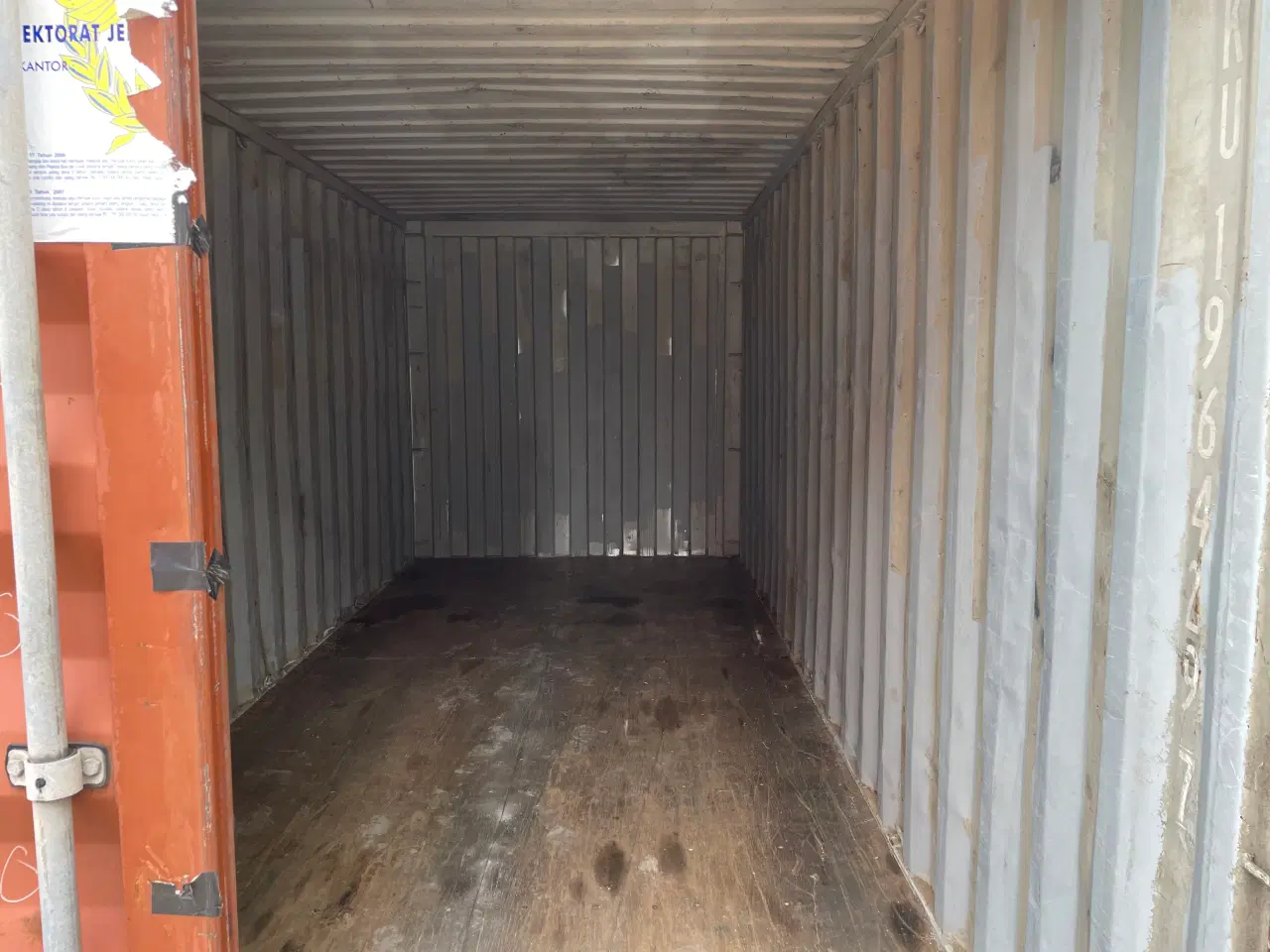 Billede 2 - 20 fods Container- ID: TCKU 196429-7