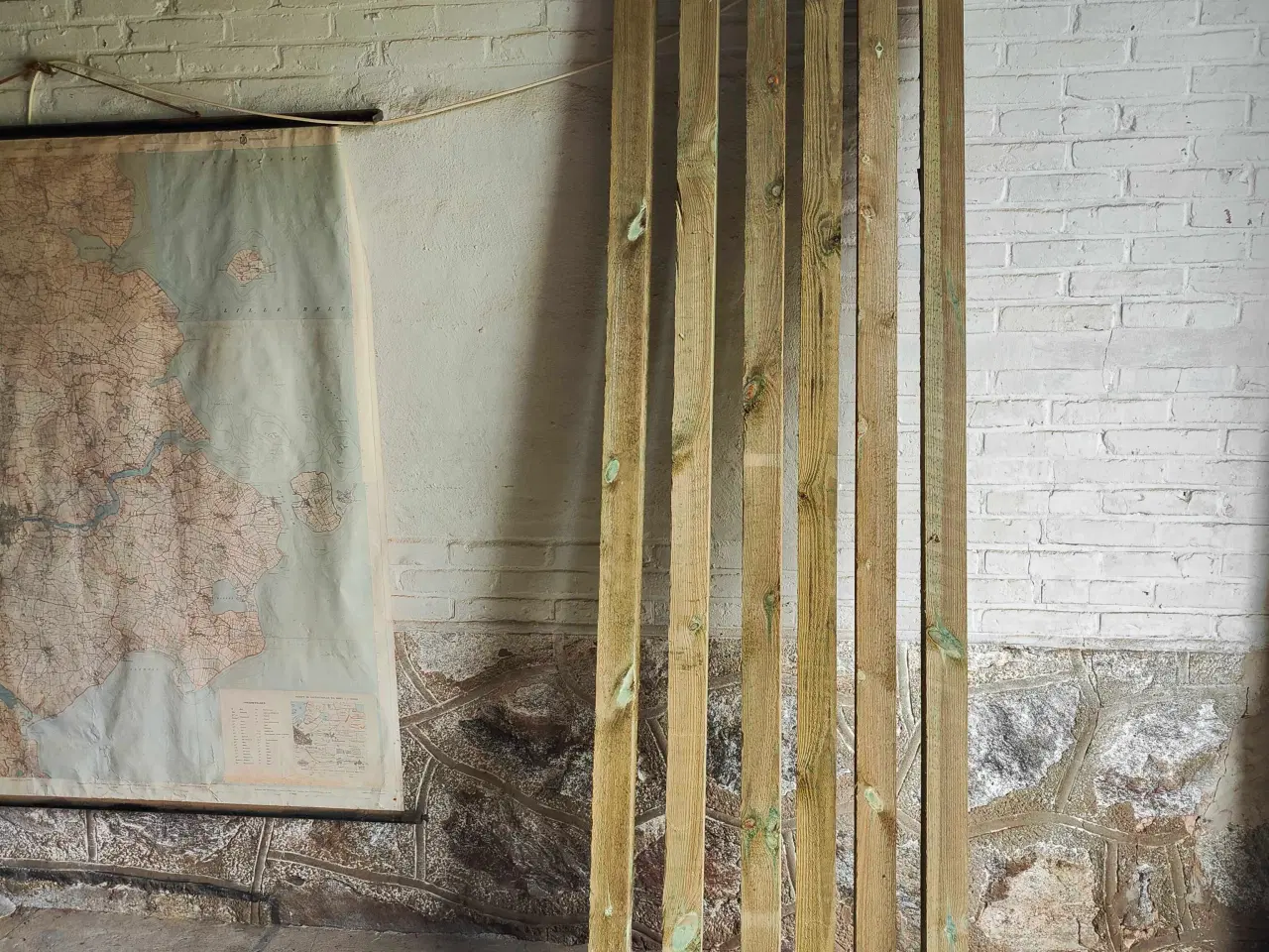 Billede 1 - 6 stk trykimprægnerede stolper