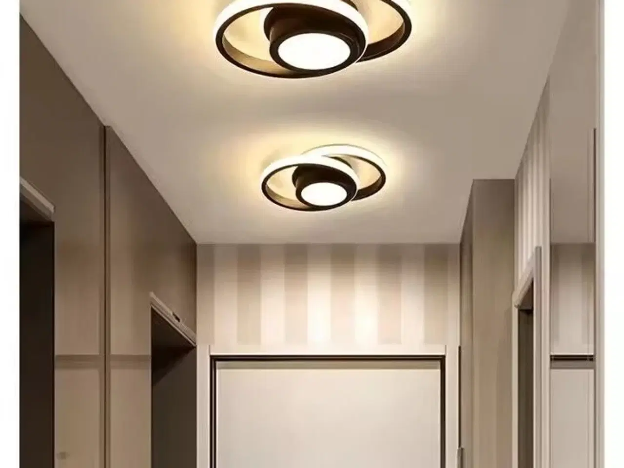 Billede 4 - 2 stk. Loftlampe LED Circle design Sort 32W