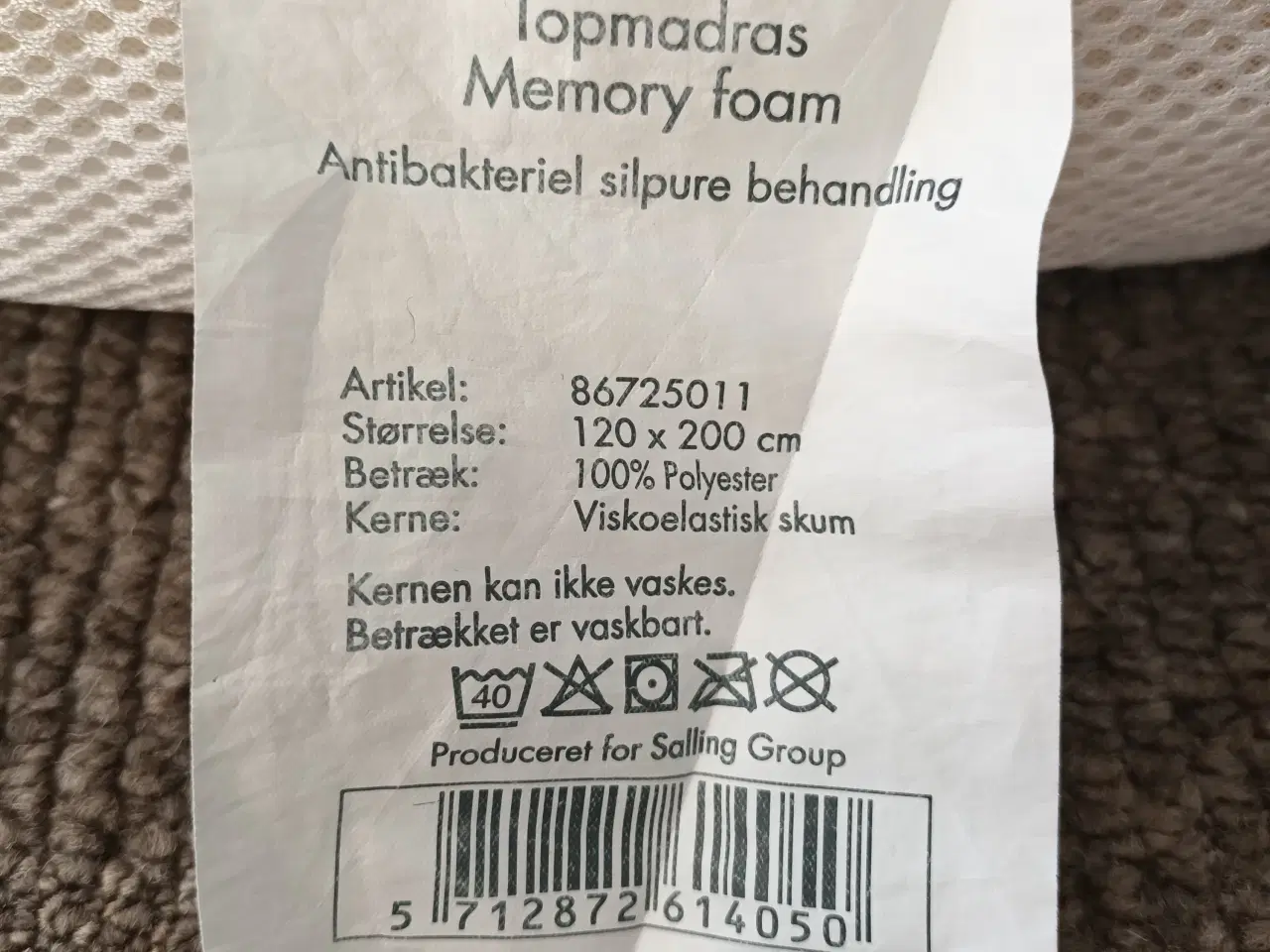 Billede 4 - Boxmadras med stålben.