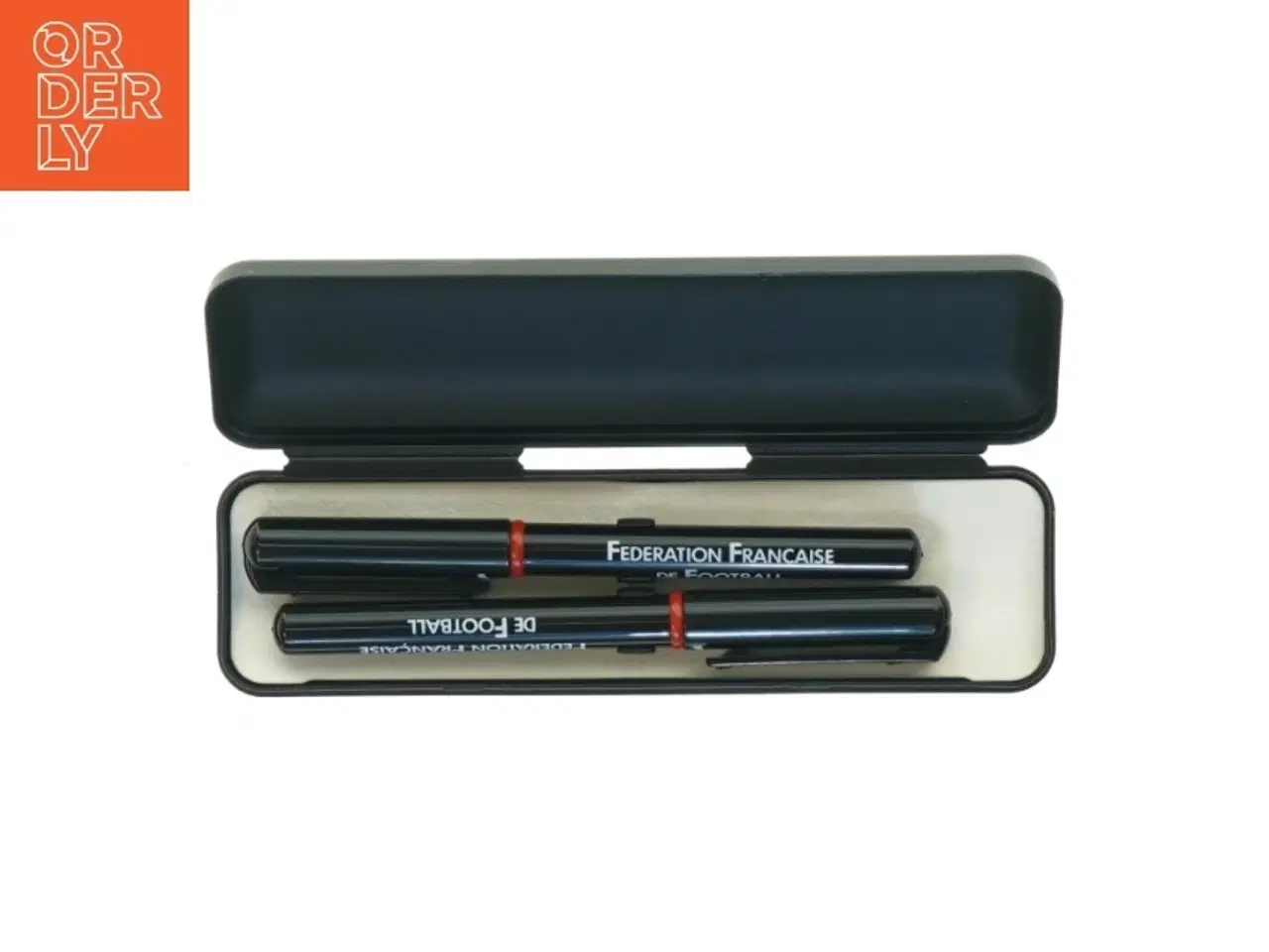 Billede 1 - Pen-etui med kuglepenne (str. 17x5x2,5 cm)