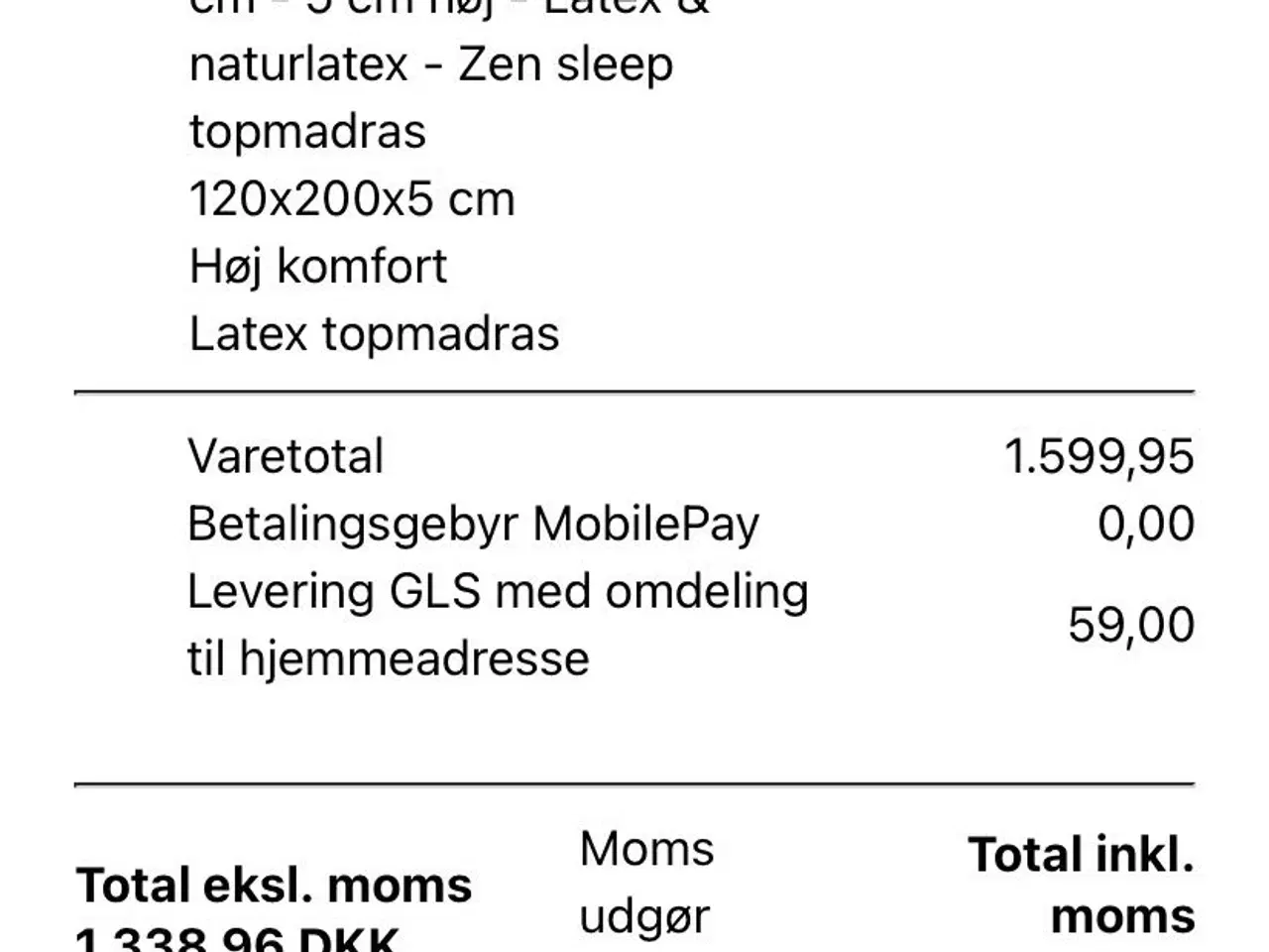 Billede 6 - Latex topmadras fra Zen Sleep