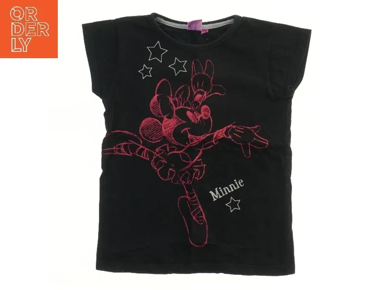 Billede 1 - Sort T-shirt med Minnie Mouse print fra Disney (str. 140)