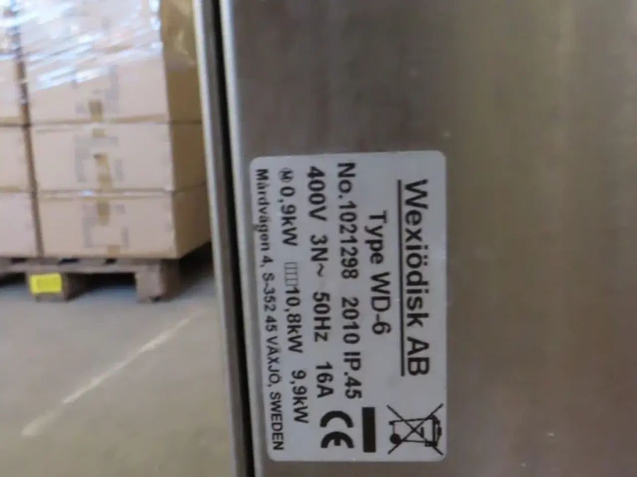 Billede 7 - Hætteopvaskemaskine Wexiodisk WD-6