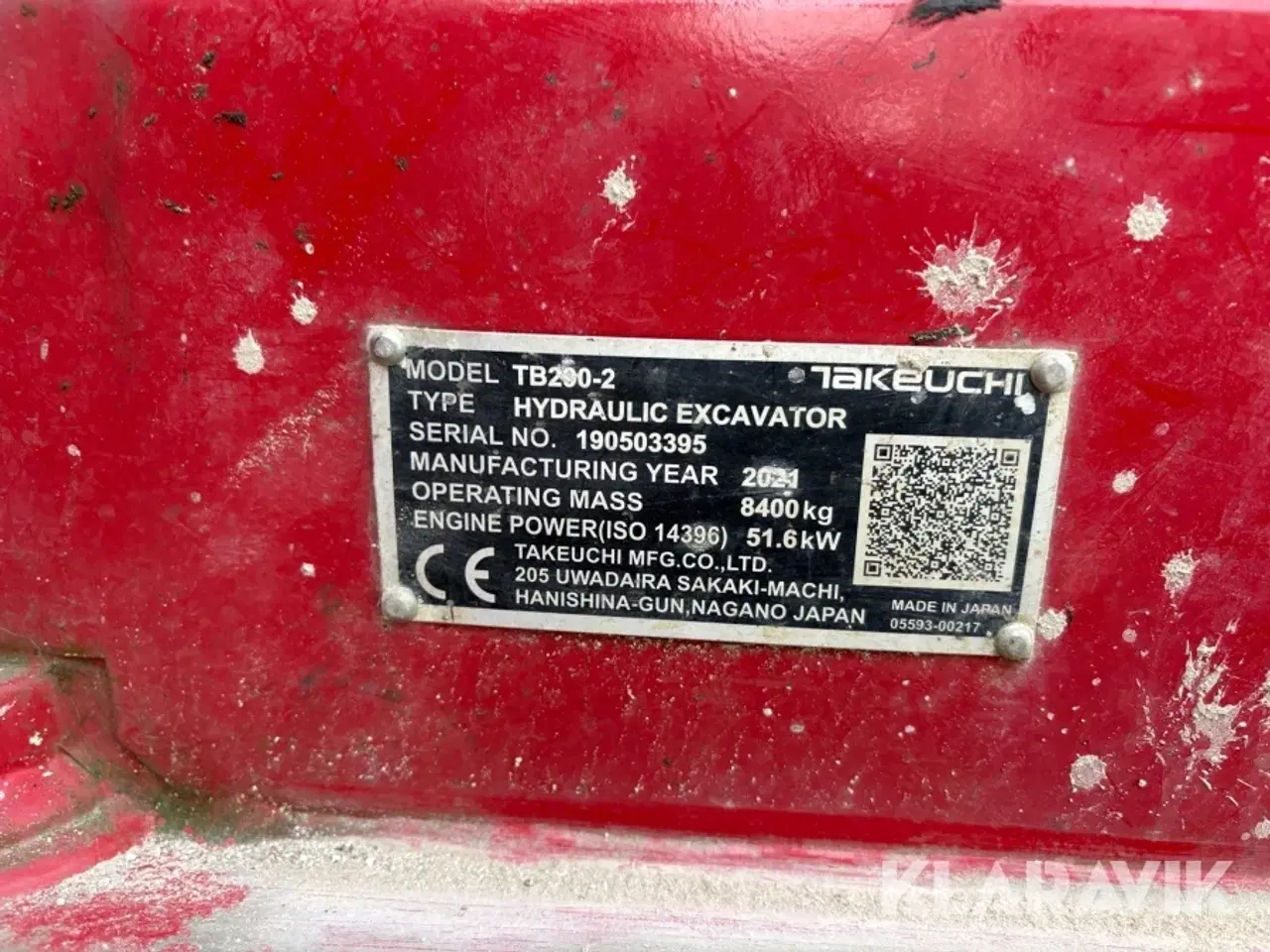 Billede 10 - Gravemaskine Takeuchi TB-290-2