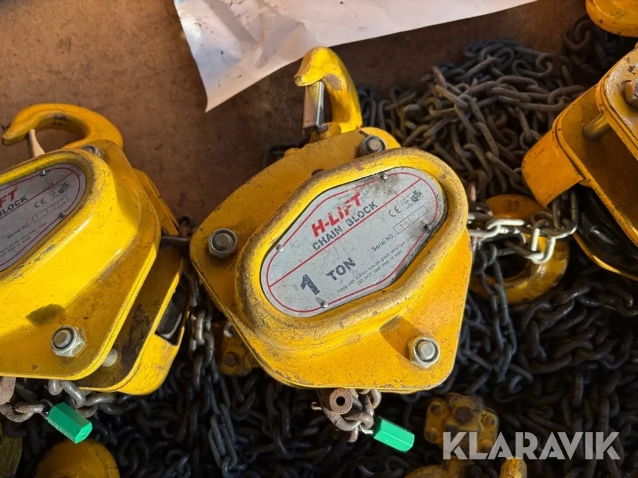 Billede 10 - Krantaljer H-Lift Chain block 10 styk - 1T