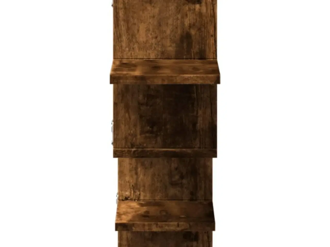 Billede 5 - Væghylde 124,5x18x60,5 cm konstrueret træ røget egetræsfinish