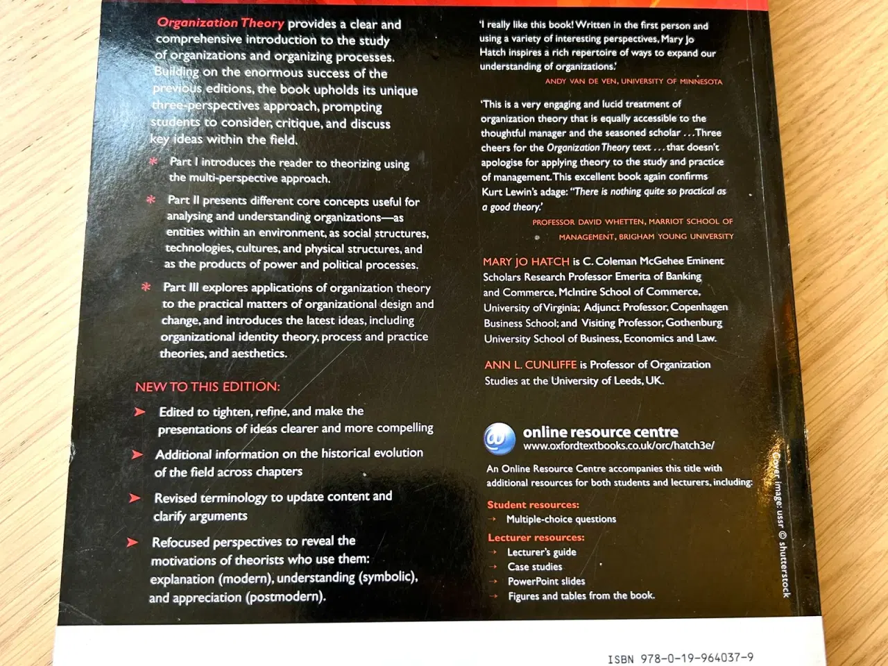 Billede 2 - Organization Theory by Mary Jo Hatch &