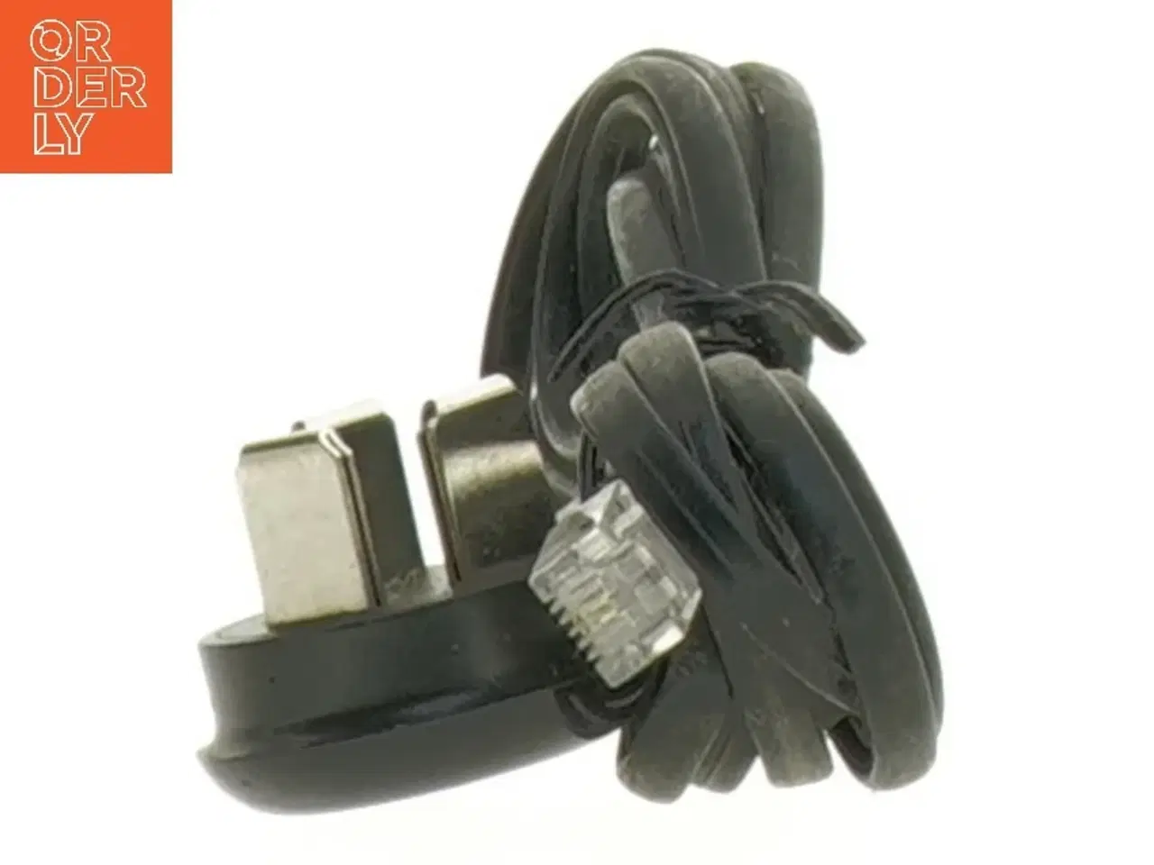 Billede 1 - Strømkabel med dansk stik og RJ11-stik