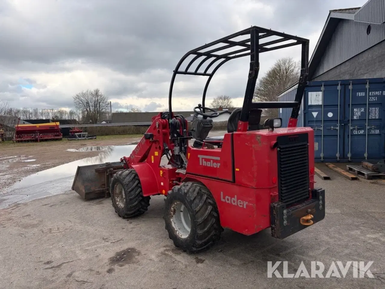 Billede 4 - Minilæsser Thaler Leder kL 351/TA med udskud og tilbehør