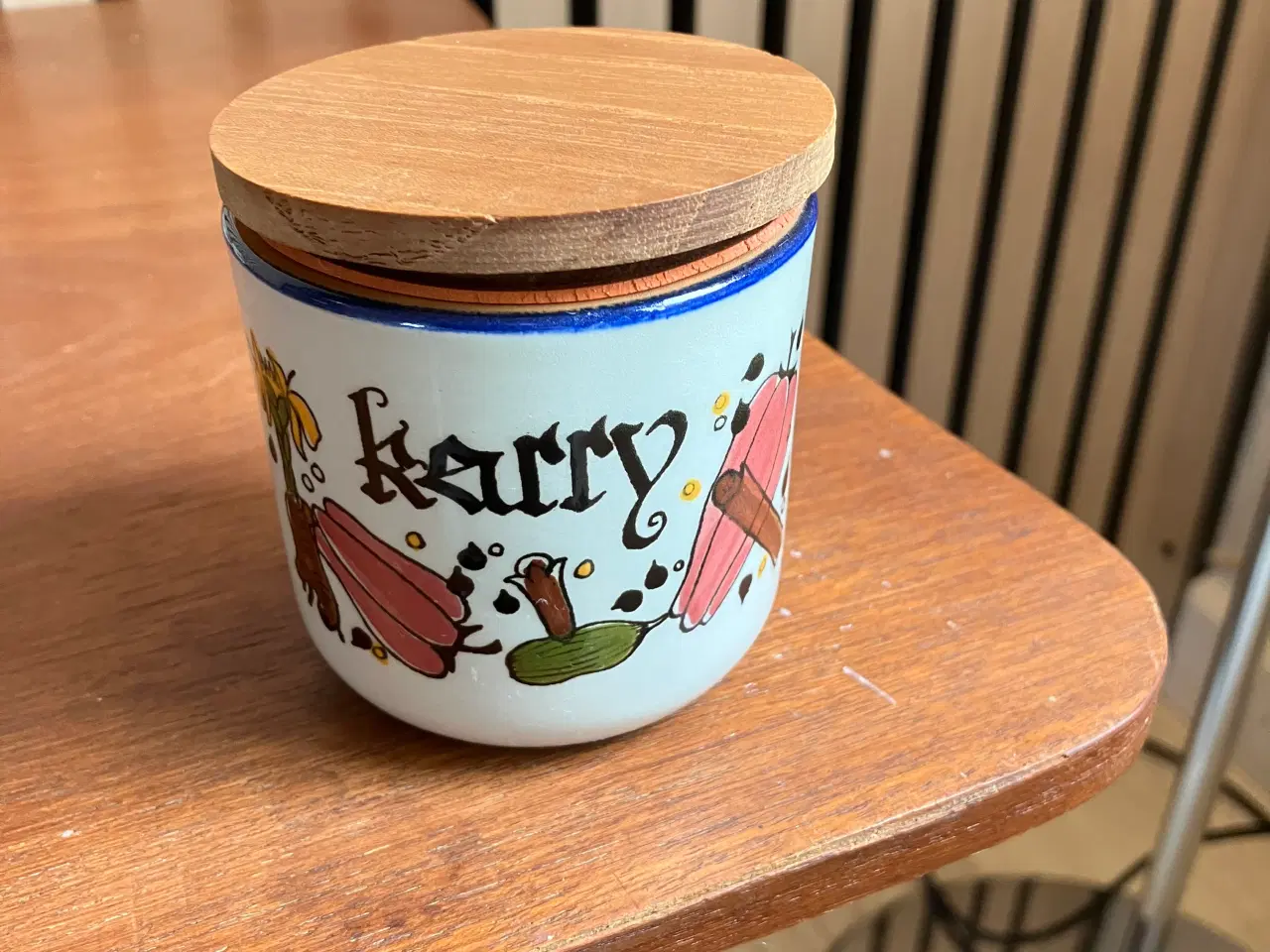 Billede 3 - Knabstrup Krydderikrukker med trælåg