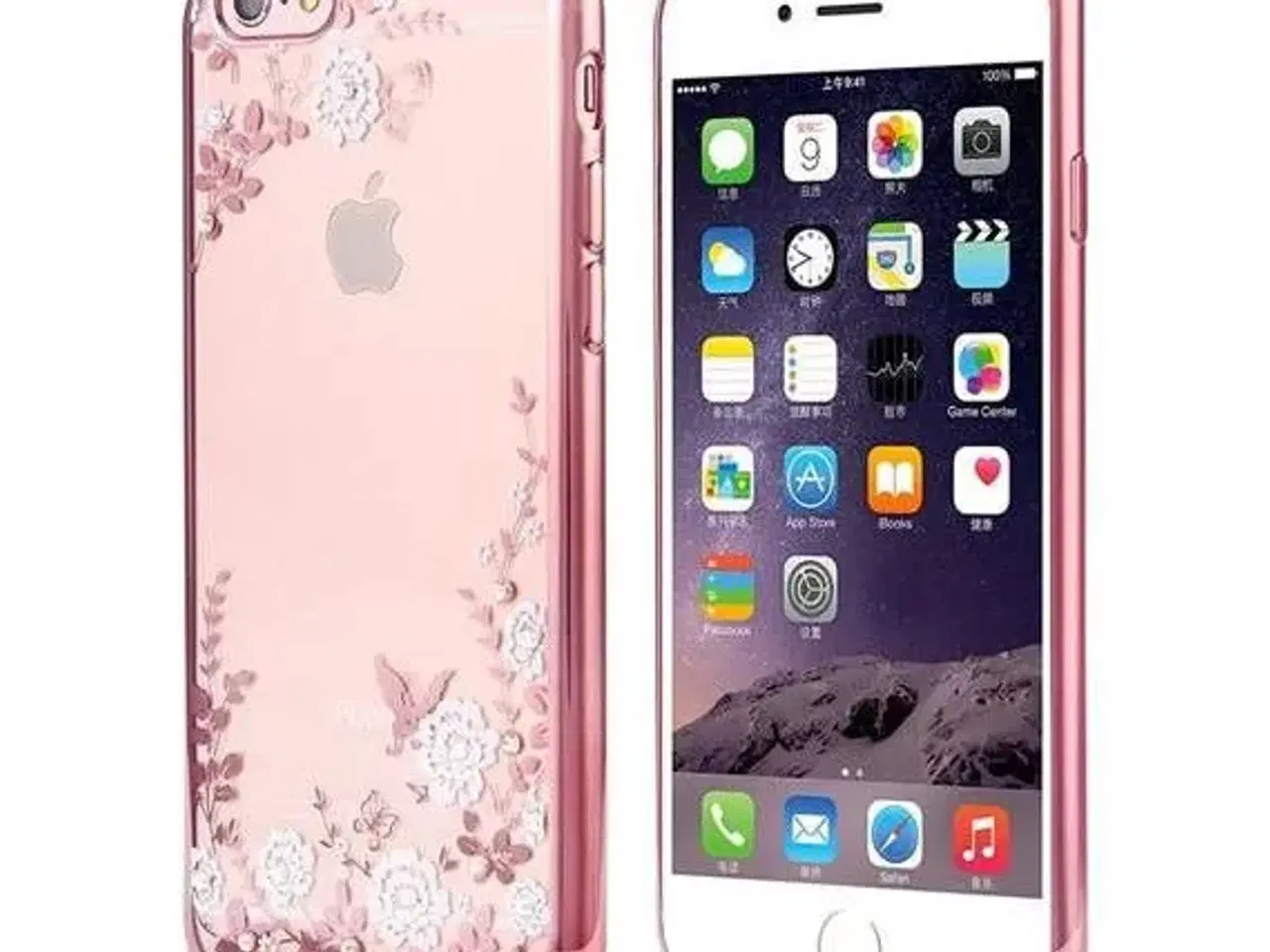Billede 2 - Rosaguld silikone cover med similisten til iPhone 