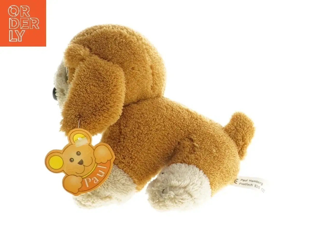 Billede 2 - Bamse legetøj hund med hjerte fra Paul Hamburg (str. 13 cm)