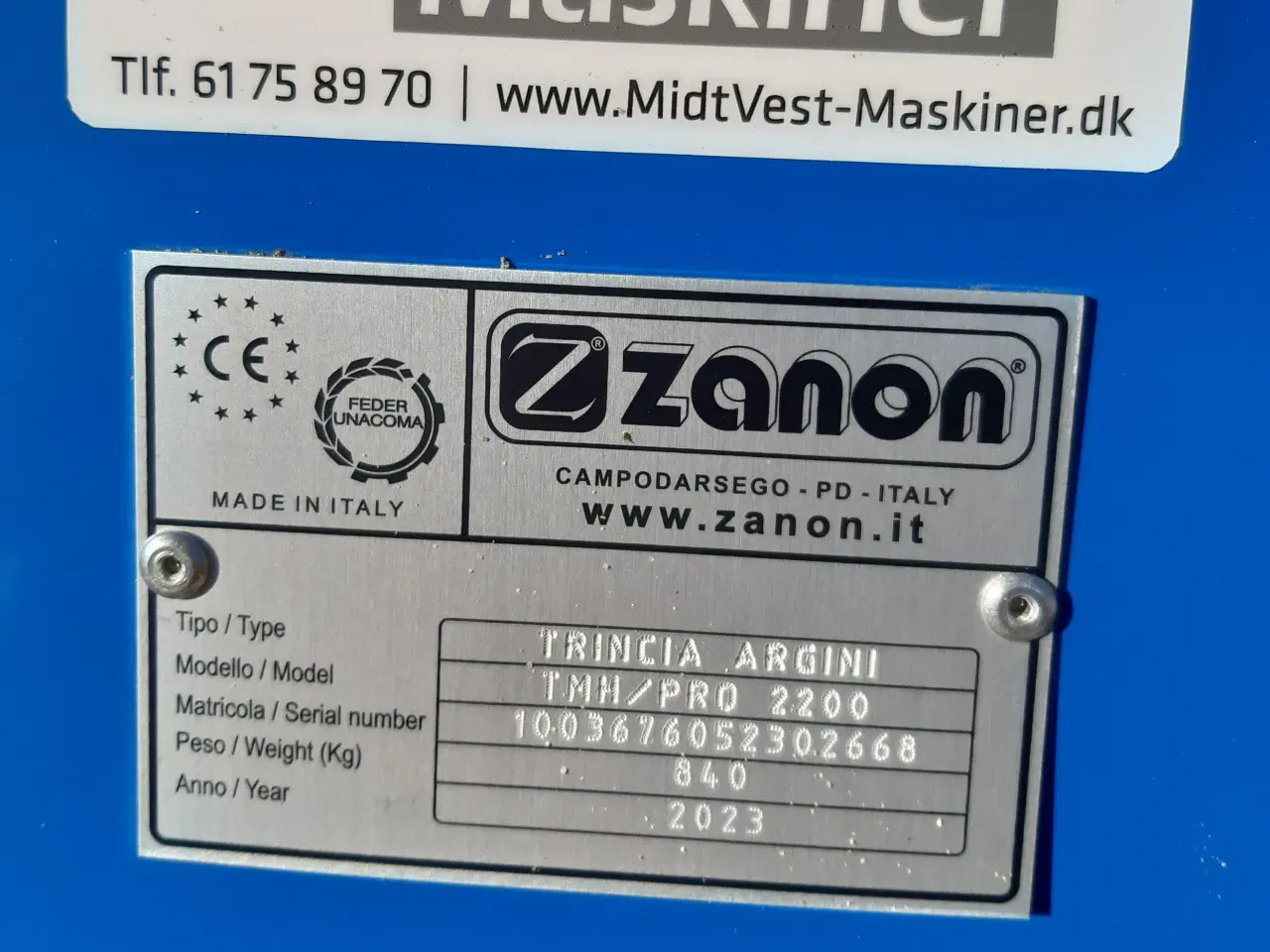 Billede 5 - Zanon TMH-Pro 2200 sidemonteret slagleklipper