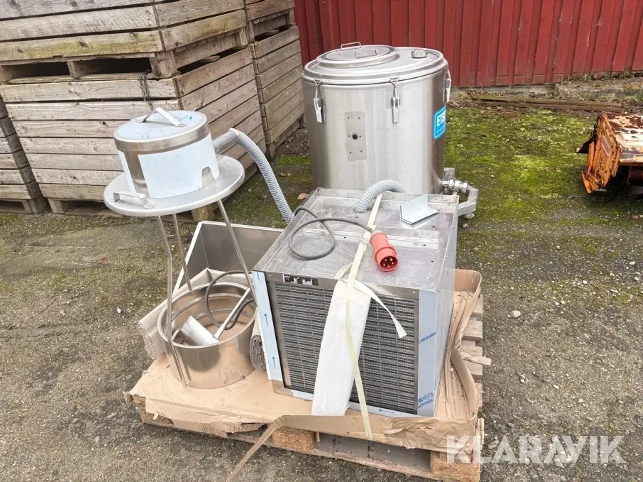 Billede 2 - Mælketransportsytem med tilhørende dyppekøler Etscheid 250L