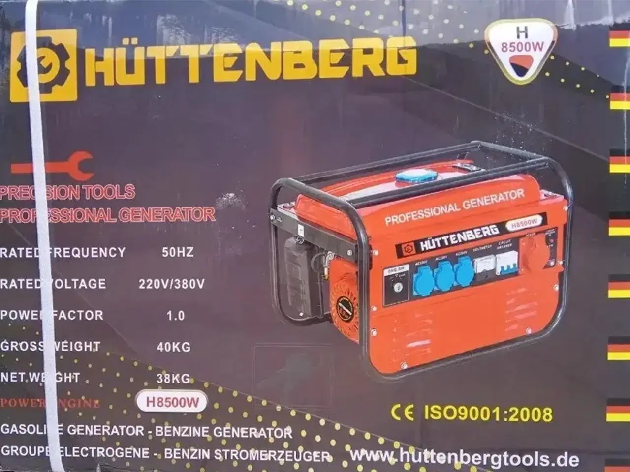 Billede 5 - Generator 3kW Hüttenberg H8500 Benzin