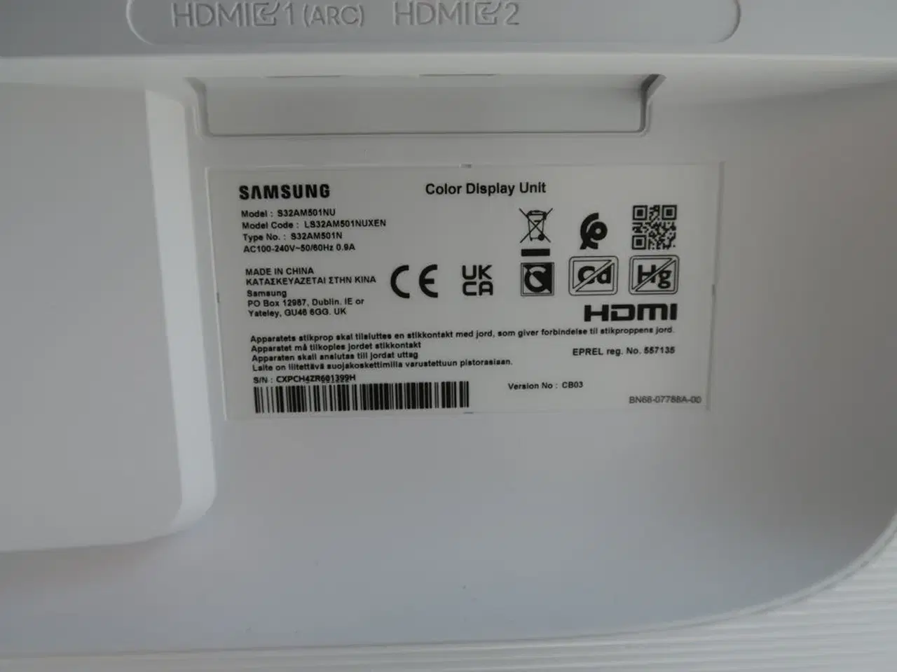 Billede 4 - Computerskærm SAMSUNG S32AM501NU med dockingstation og tastatur