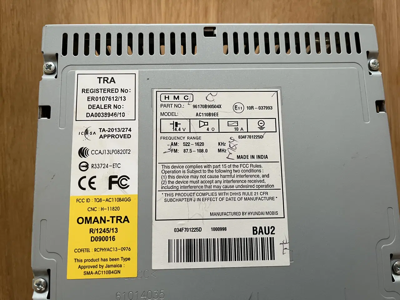 Billede 2 - Hyundai I 10 original Radio.