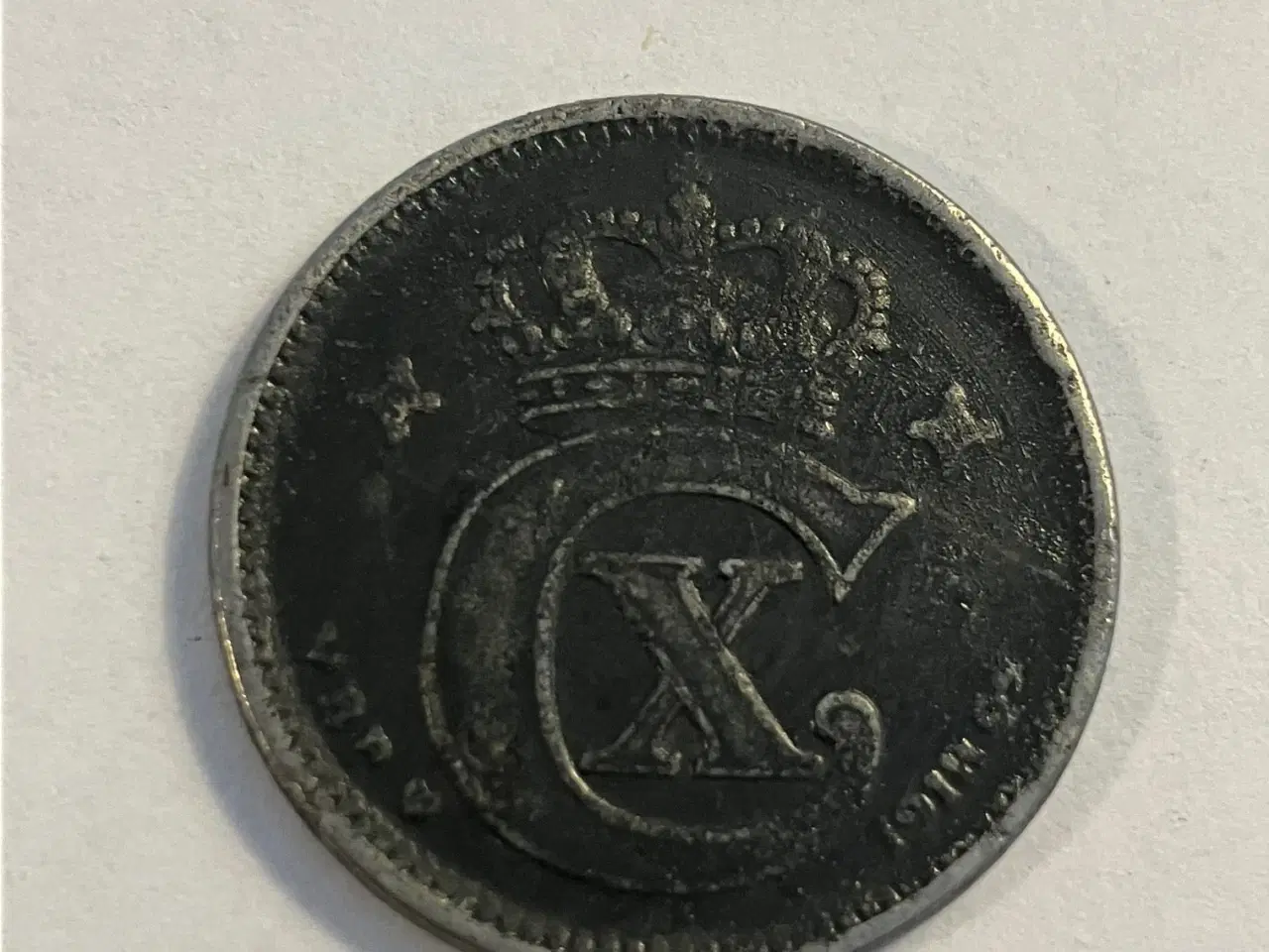 Billede 2 - 5 øre 1918 Jern Danmark