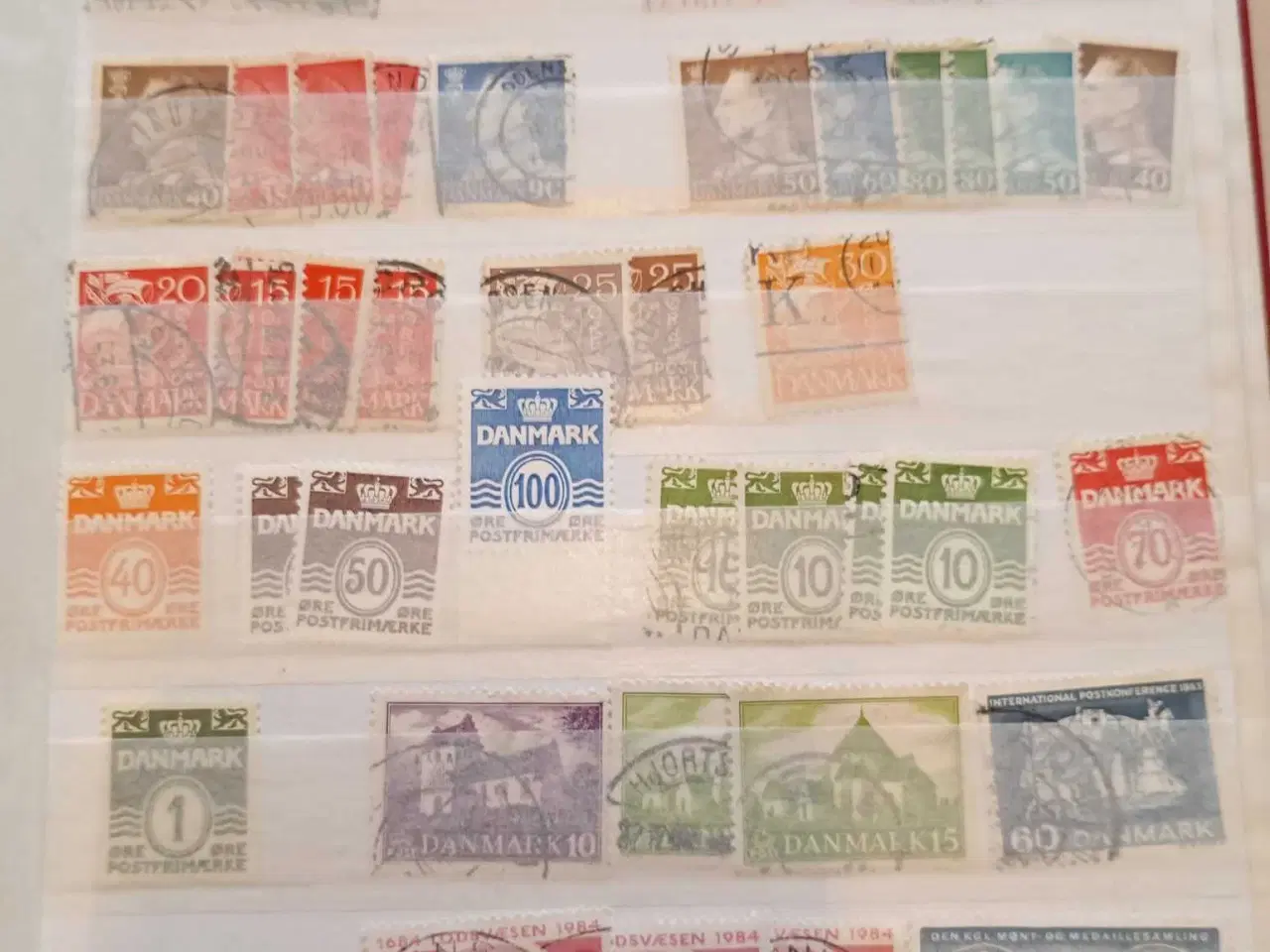 Billede 43 - indstiksbog med danske frimærker 