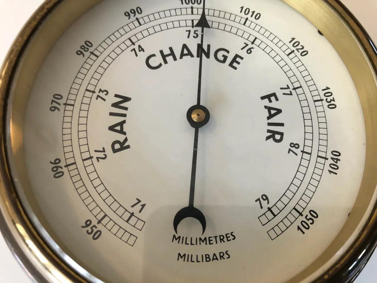 Billede 10 - Skibs barometer med flot patina