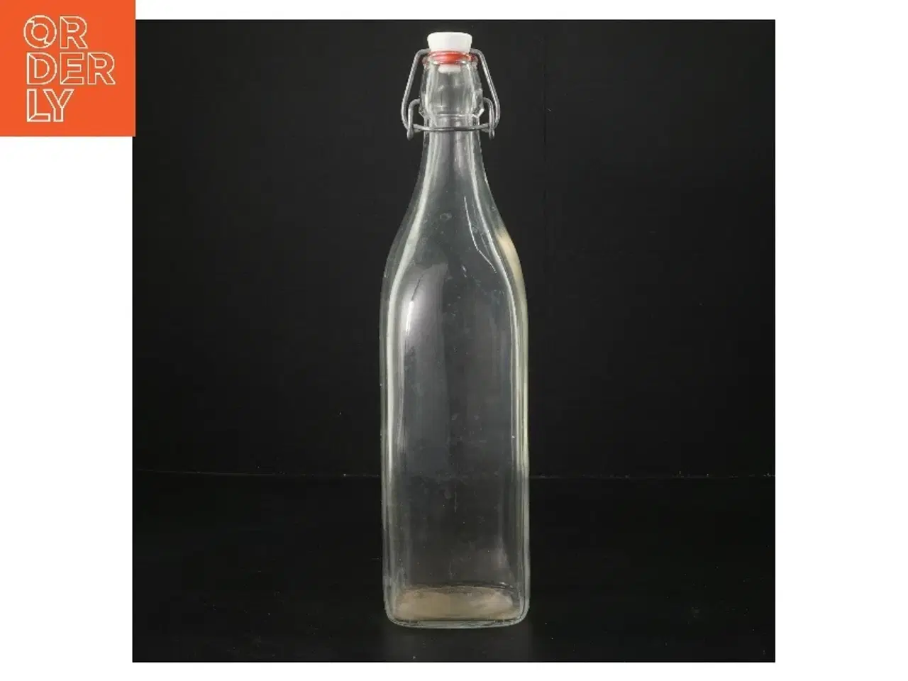 Billede 1 - Glasflaske med patentlåg (str. 33 cm)