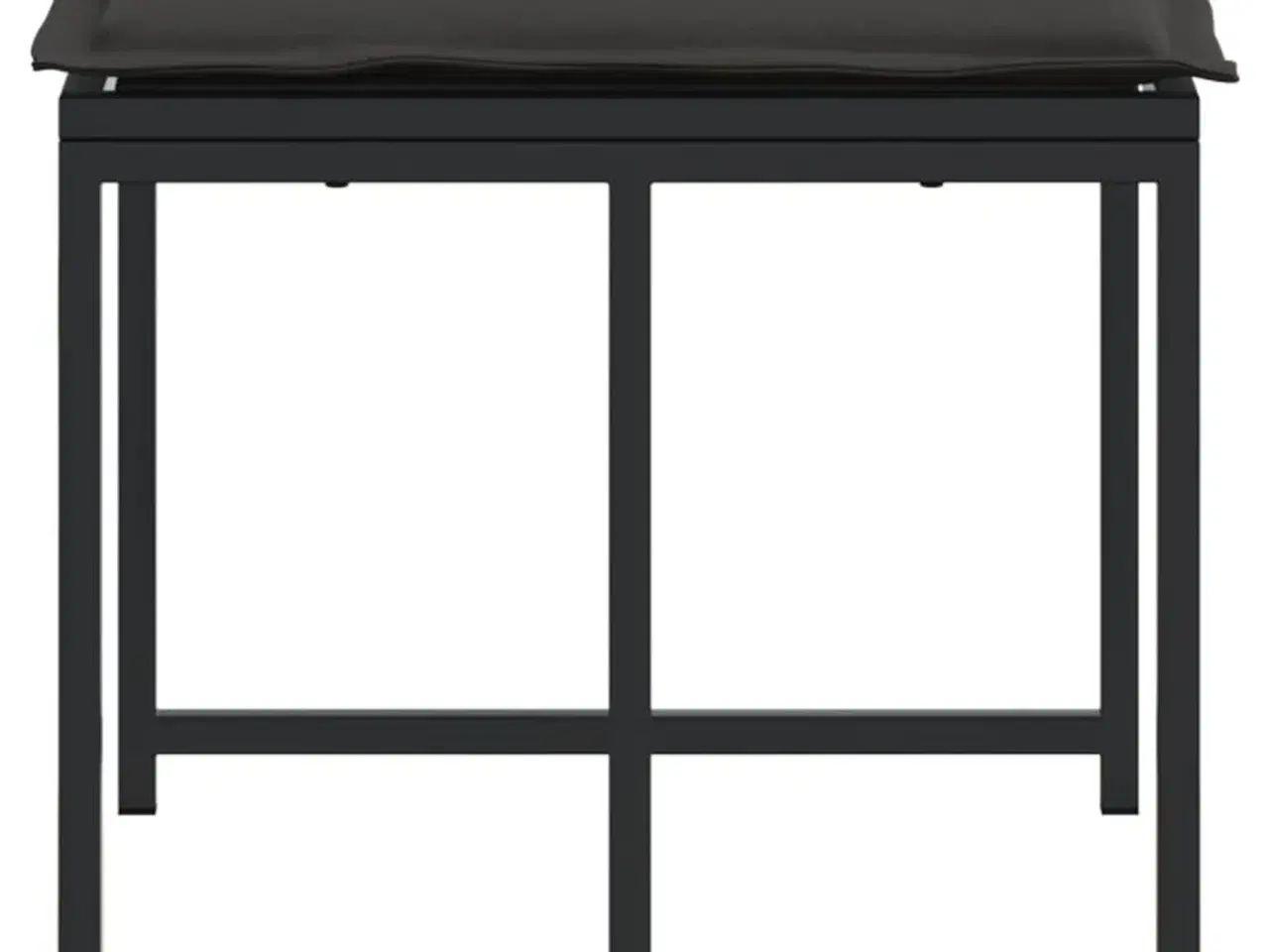 Billede 6 - Haveskamler 4 stk. med hynder stål og textilene sort