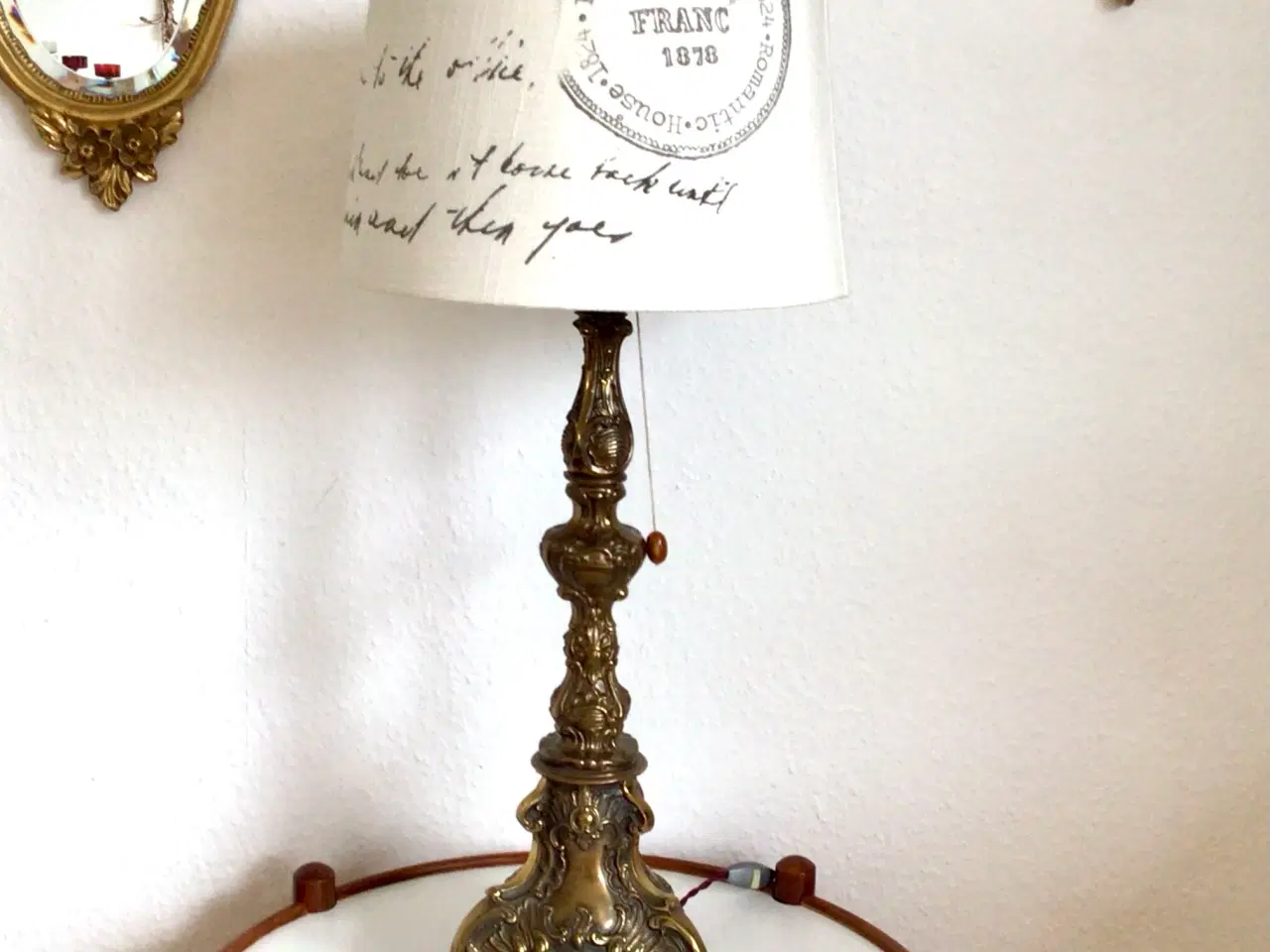 Billede 7 - Bordlampe i massiv messing