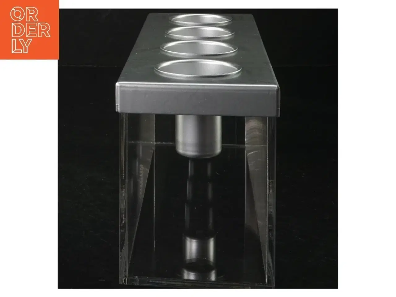 Billede 2 - Fyrfadsstage i metal og akryl