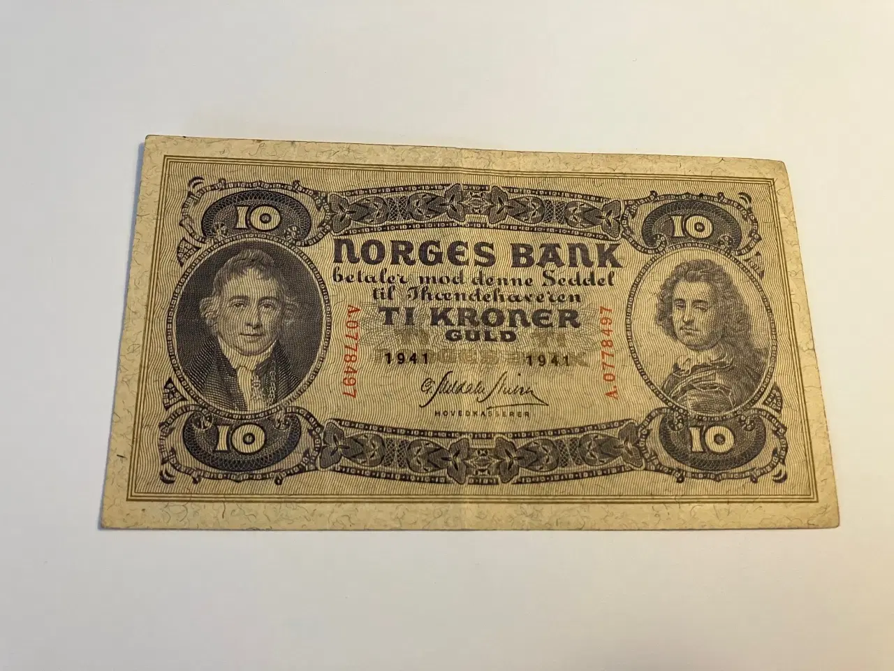 Billede 1 - 10 Kroner 1941 Norge