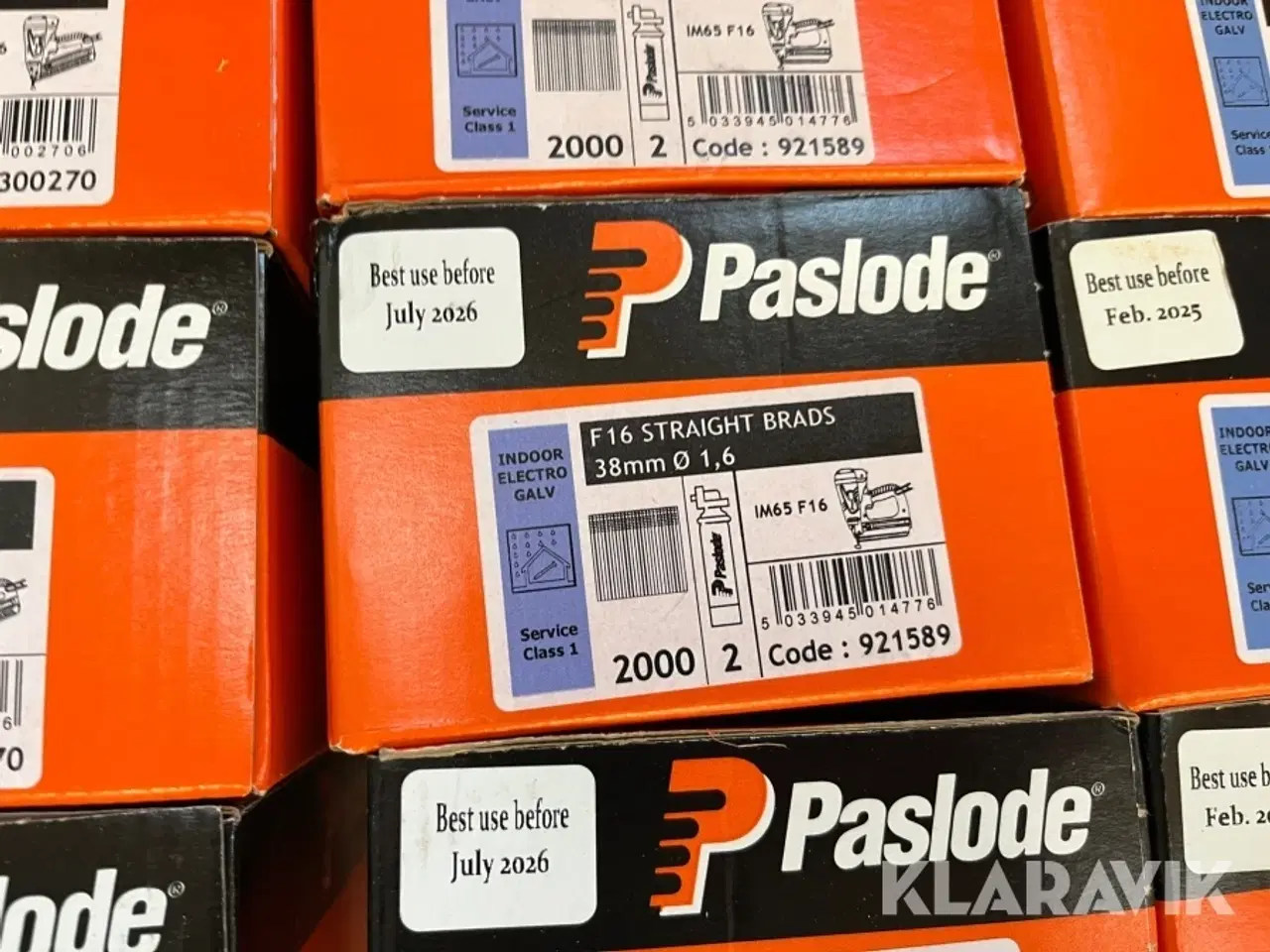 Billede 5 - Dykkersøm Paslode F16-F18 32-63mm 34 kasser med gas