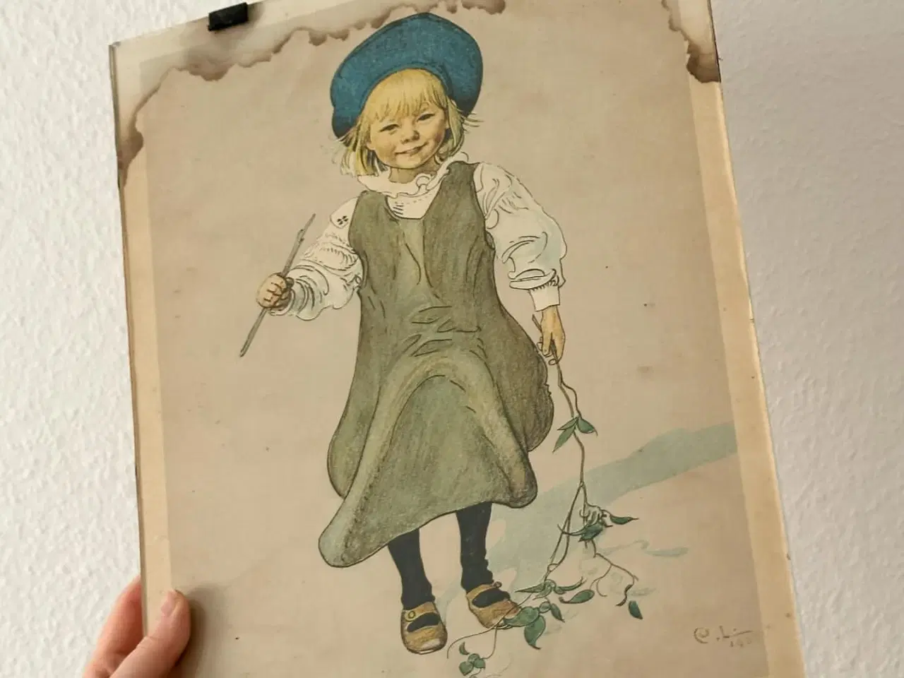 Billede 1 - Carl Larsson (1853-1919), hjemmelavet skifteramme
