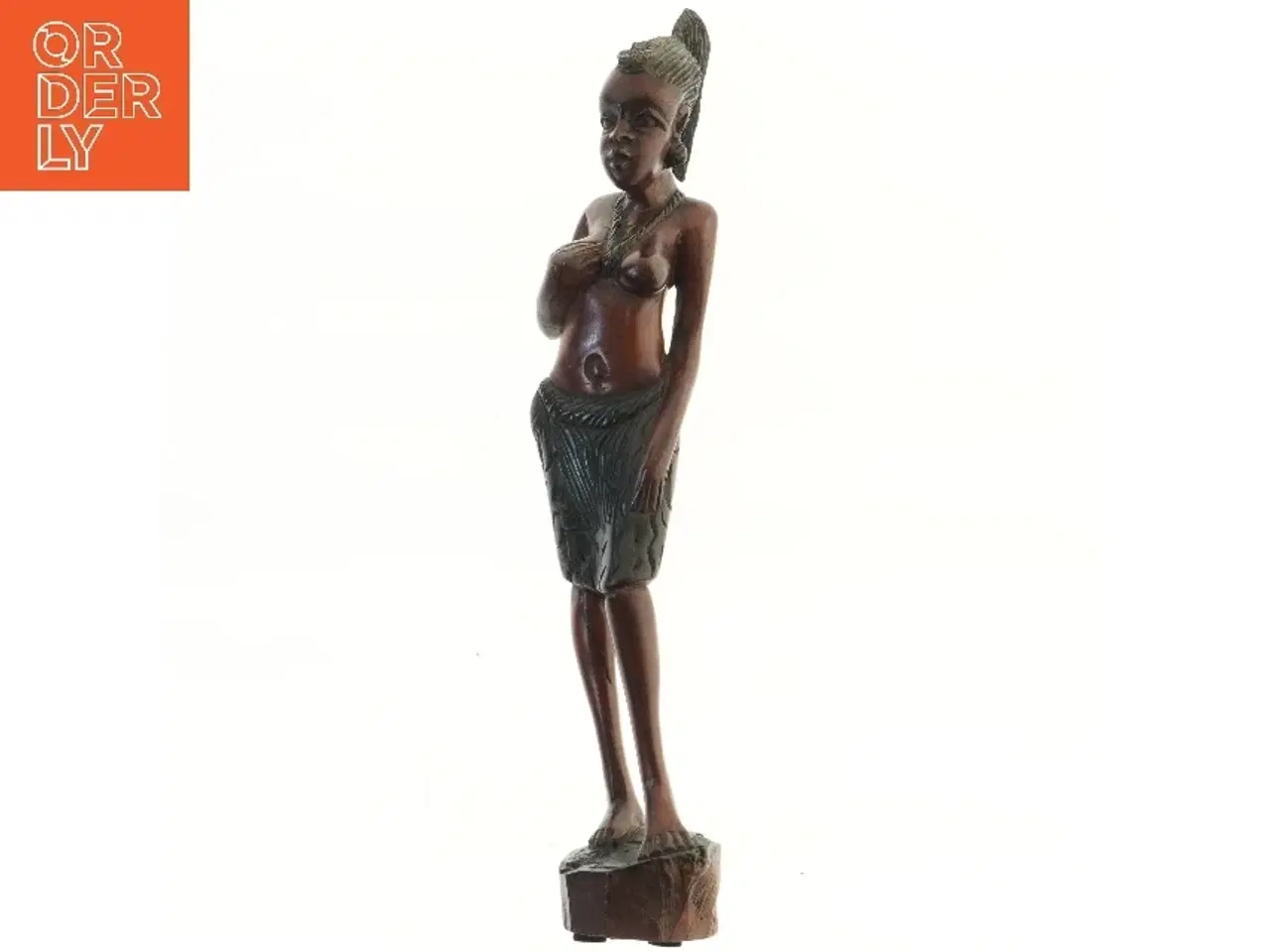 Billede 1 - Afrikansk skulptur (str. 57,5 cm)