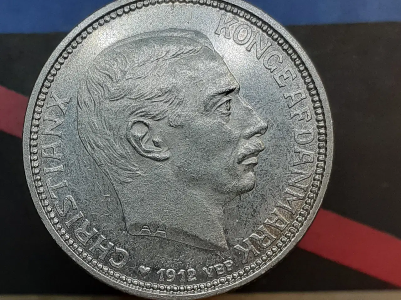 Billede 1 - 2 kr 1912 erindringsmønt, sølv