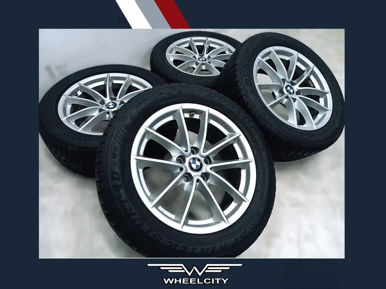 Billede 1 - 5x112 17" ET27 nav 66,6ø BMW vintersæt inkl.TPMS