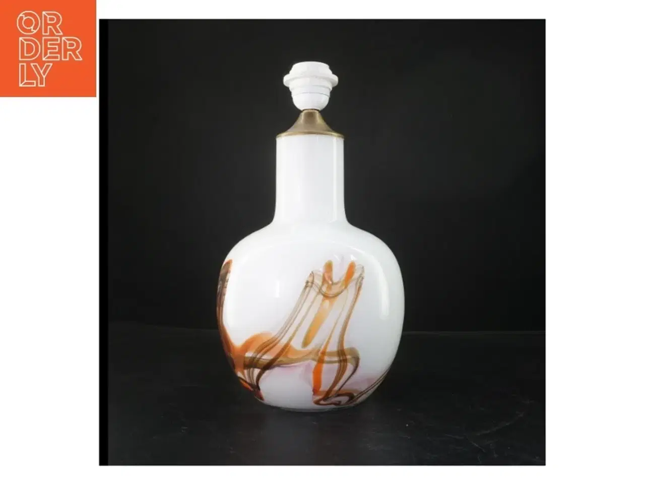 Billede 3 - Bordlampe med hvirvlet design (str. 42 cm)