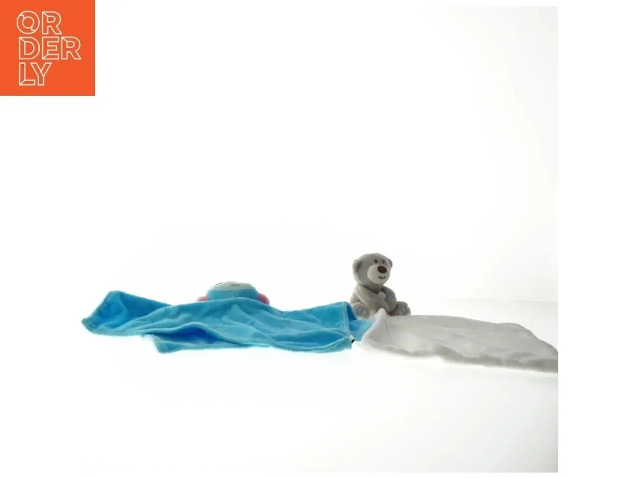 Billede 3 - Tæppe med bamsehoved til børn (str. 24x25 cm)