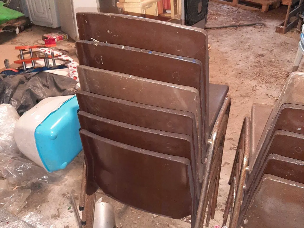 Billede 4 - Brugt brun stole 