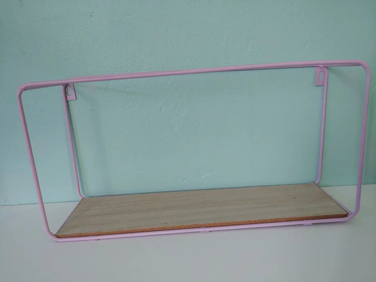 Billede 2 - Hylde, metal/træ, ny