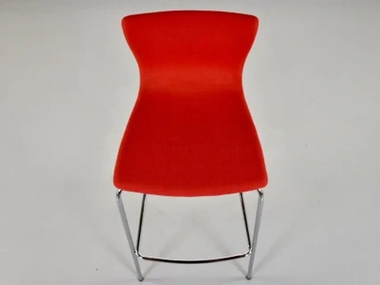 Billede 5 - Magnus olesen butterfly barstol med rødt polster, på krom stel